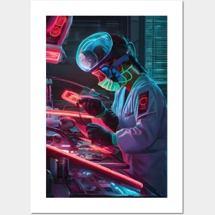 Neon surgeon Posters and Art